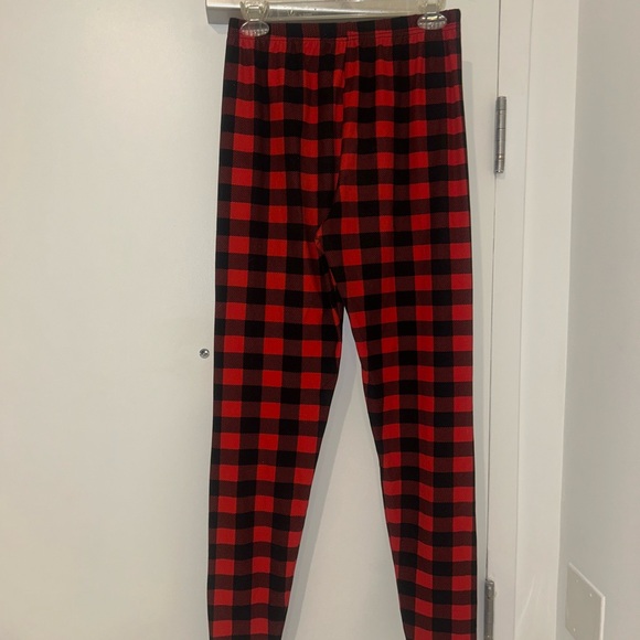 Pants - Red and Black Plaid Pants